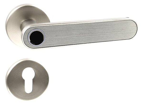 Chytrá kľučka Richter Slovak Smart Touch Handle H.03. (NIMAT), kľučka-kľučka, Otvor na cylindrickú vložku PZ, Richter nikel matný