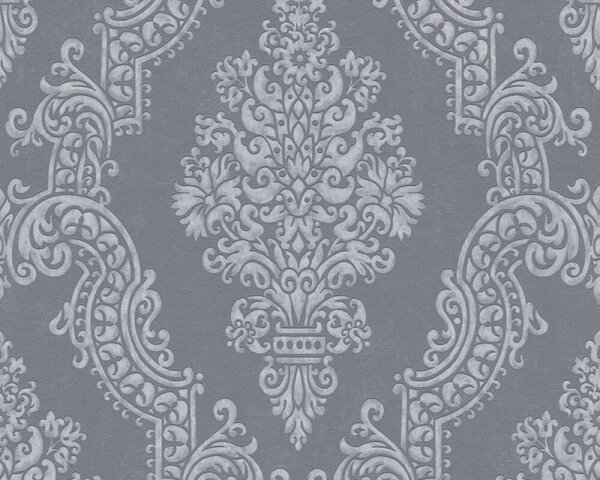 A.S. Création | Vliesová tapeta na stenu Pure Elegance 39765-7 | 0,53 x 10,05 m | šedá, metalická