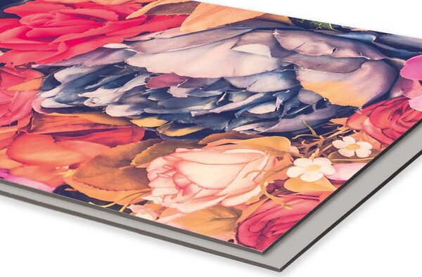 DIMEX | Dibond doska za kuchynskú linku | DBW-18060-178 Kvetinové zátišie | 180 x 60 cm