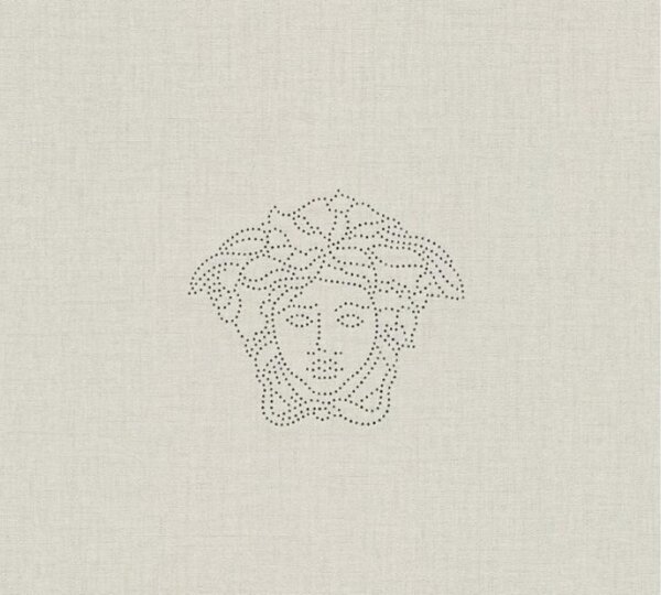 A.S. Création | Vliesová tapeta na stenu Versace 32950-1 | 0,70 x 3,3 m | metalická, krémová