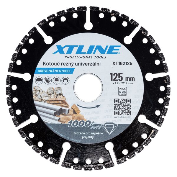 XTline Univerzálny nôž na drevo, kameň, oceľ 125x1,2x22,2mm