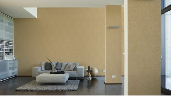 A.S. Création | Vliesová tapeta na stenu Metallic Silk 30659-4 | 0,53 x 10,05 m | žltá, zlatá