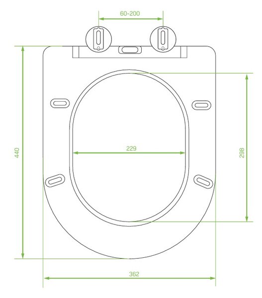Laveo Desna, WC sedátko 440x362 mm, soft-close, duroplast, biela lesklá,, LAV-ADA_600D