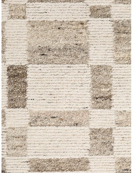 Krémovobiely ručne tkaný vlnený koberec 80x150 cm Boho 1.0 Structa – Vikosa