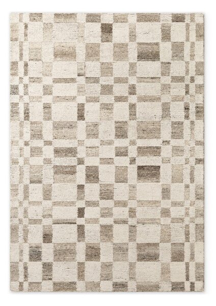 Krémovobiely ručne tkaný vlnený koberec 80x150 cm Boho 1.0 Structa – Vikosa