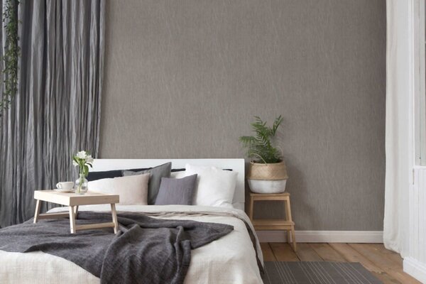 A.S. Création | Vliesová tapeta na stenu Hygge 2 38598-8 | 0,53 x 10,05 m | metalická, šedá