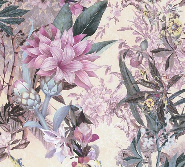 A.S. Création | Vliesová tapeta na stenu Dream Flowery 38177-4 | 0,53 x 10,05 m | viacfarebná