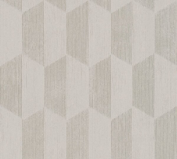 A.S. Création | Vliesová tapeta na stenu Geo Effect 38592-2 | 0,53 x 10,05 m | béžová