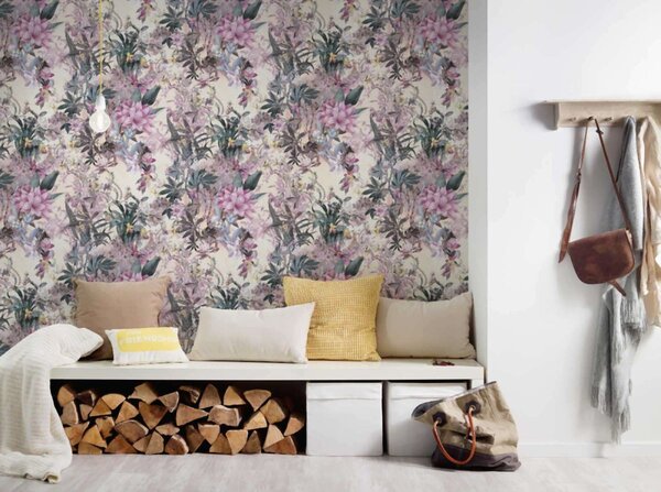 A.S. Création | Vliesová tapeta na stenu Dream Flowery 38177-4 | 0,53 x 10,05 m | viacfarebná