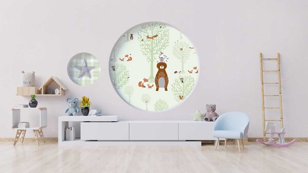 A.S. Création | Vliesová tapeta na stenu Little Love 38134-2 | 0,53 x 10,05 m | zelená, hnedá
