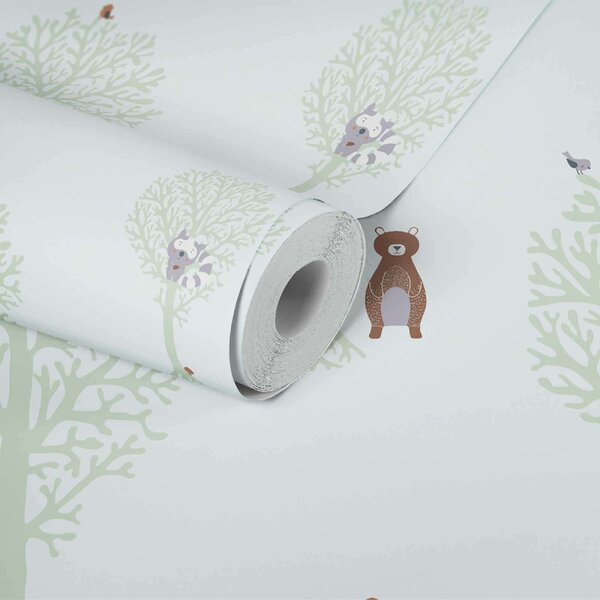 A.S. Création | Vliesová tapeta na stenu Little Love 38134-2 | 0,53 x 10,05 m | zelená, hnedá