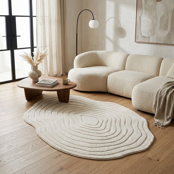Krémovobiely koberec 160x230 cm Pebble – ESTE