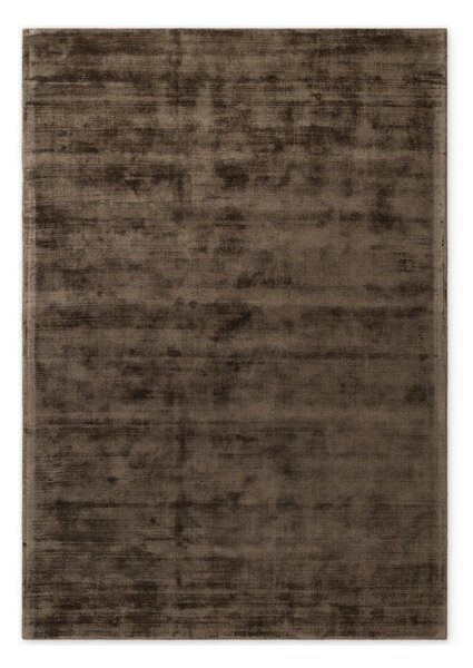 Hnedý ručne tkaný koberec z viskózy 80x150 cm Noemi – Vikosa