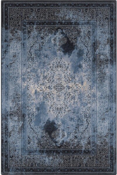 Modrý vlnený koberec 100x180 cm Difida – Agnella