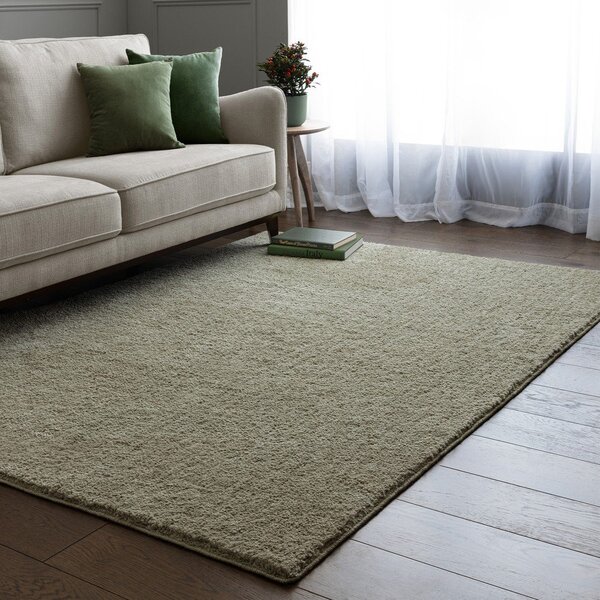 Zelený prateľný koberec 80x150 cm Super Snug – Asiatic Carpets
