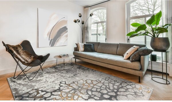 Sivý/taupe koberec 133x180 cm Folgen – FD