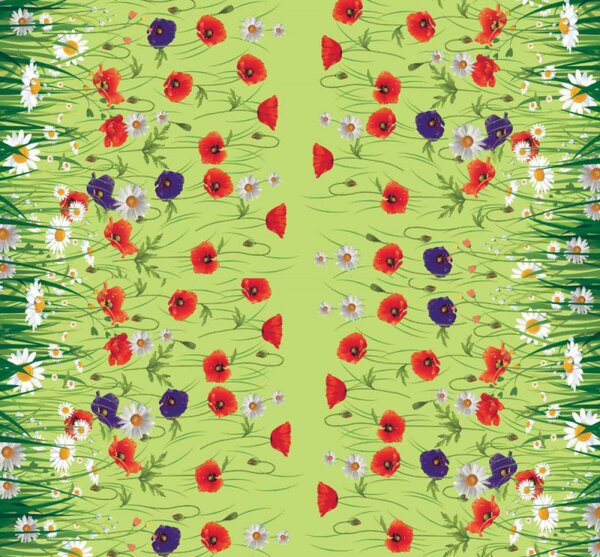 Obrus ​​PVC Mirabella 6910B - Poľné kvety 140cm x 20m