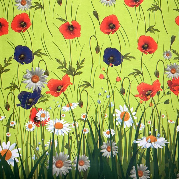 Obrus ​​PVC Mirabella 6910B - Poľné kvety 140cm x 20m