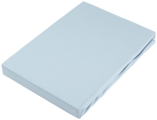 NAPÍNACIA PLACHTA NA BOXSPRIN, džersej, svetlomodrá, 90/220 cm Novel - Obliečky & plachty