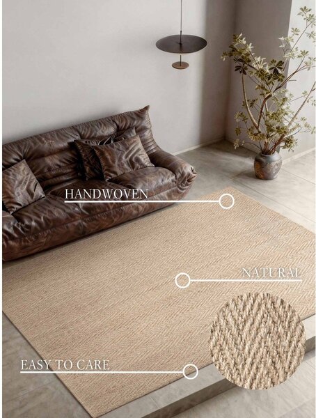 Ručne tkaný jutový koberec v prírodnej farbe 160x230 cm Mirabelle – Villeroy&Boch