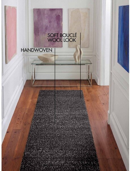 Tmavosivý ručne tkaný behúň 80x300 cm Notting Hill Portobello – Ted Baker