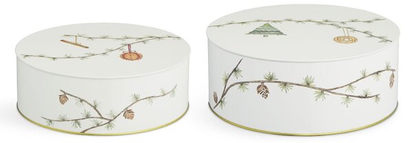 Plechové dózy Hammershøi Christmas - set 2 ks