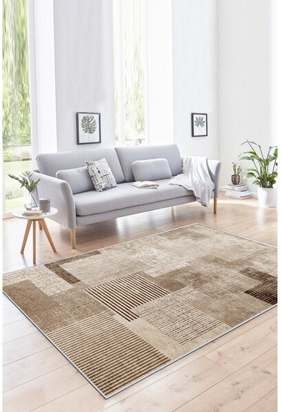 Béžový prateľný koberec 50x80 cm Cubo – Vitaus