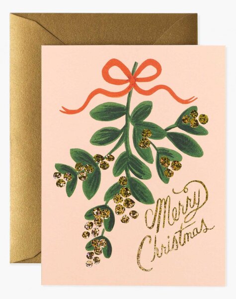 Vianočné prianie s obálkou Mistletoe Christmas