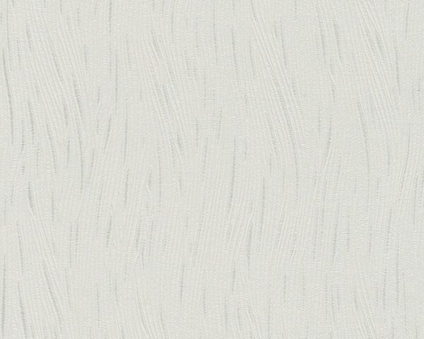 A.S. Création | Vinylová tapeta na stenu Shades of White 3073-54 | 0,53 x 10,05 m | biela, metalická