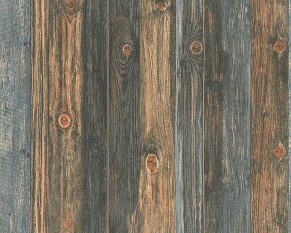 A.S. Création | Vliesová tapeta na stenu Wood'n Stone 9086-12 | 0,53 x 10,05 m | hnedá, šedá