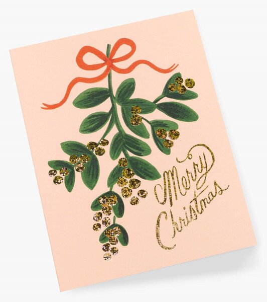 Vianočné prianie s obálkou Mistletoe Christmas