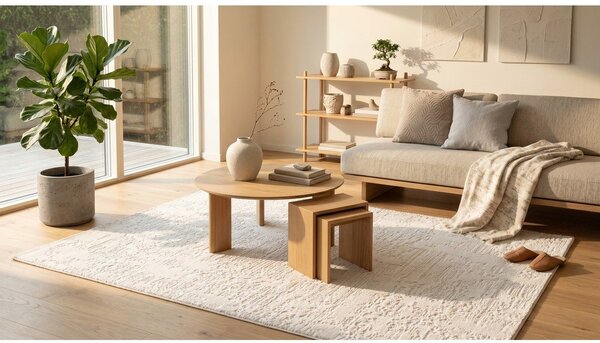 Krémovobiely koberec 120x170 cm Celeste – ESTE