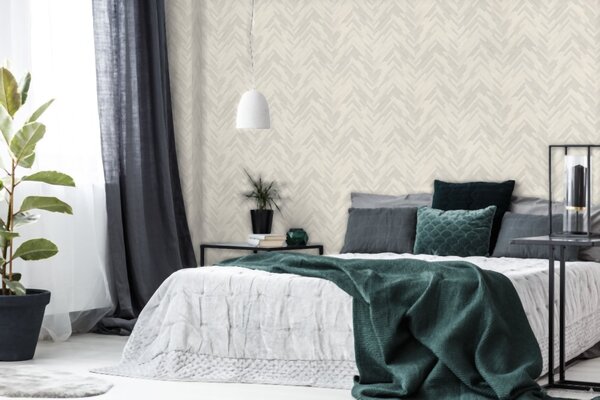 A.S. Création | Vliesová tapeta na stenu Versace 37051-1 | 0,70 x 10,05 m | krémová, biela, metalická
