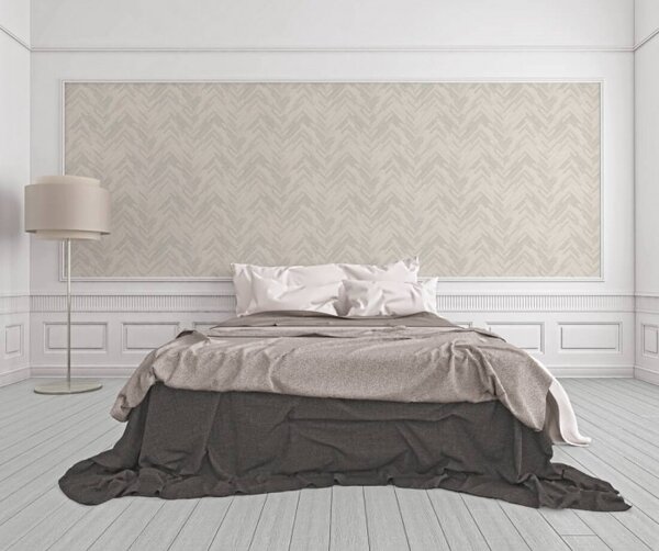 A.S. Création | Vliesová tapeta na stenu Versace 37051-1 | 0,70 x 10,05 m | krémová, biela, metalická