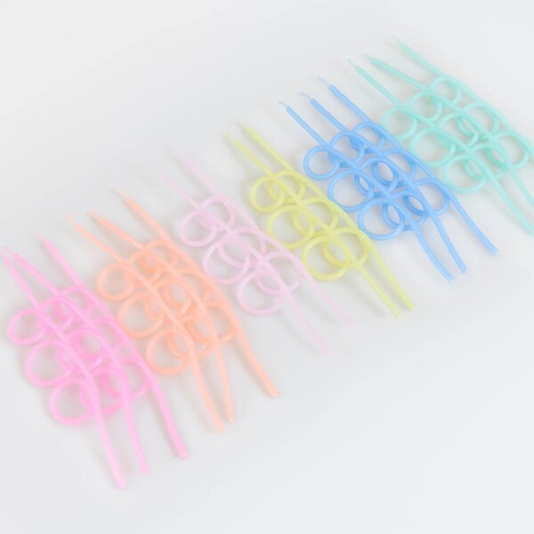 Tortové sviečky Pastel loopy – 16 ks
