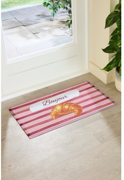 Rohožka z PVC 40x70 cm Croissant Bonjour – Artsy Doormats