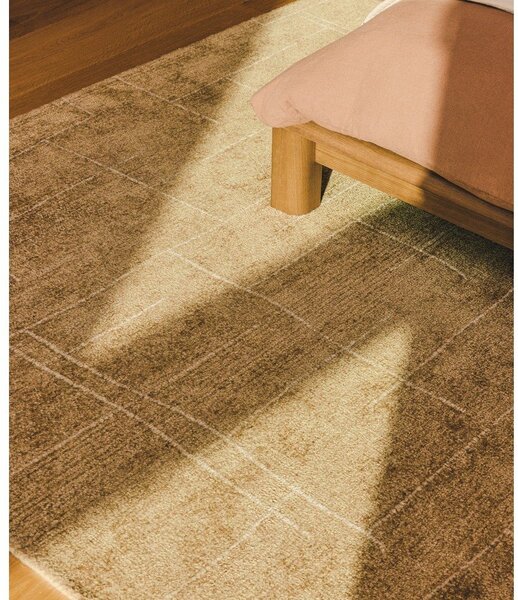 Ručne tkaný koberec v horčicovej farbe 160x230 cm Eloda – Kave Home