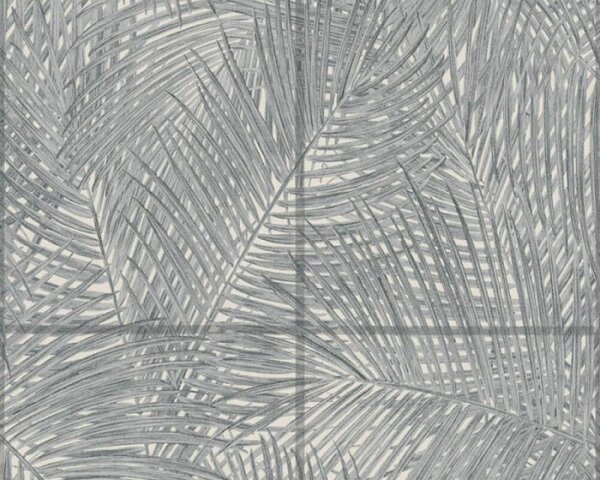 A.S. Création | Vliesová tapeta na stenu Sumatra 37372-2 | 0,53 x 10,05 m | krémová, šedá