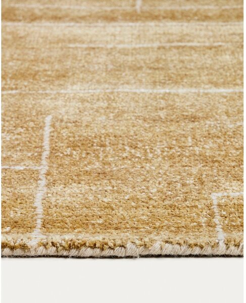 Ručne tkaný koberec v horčicovej farbe 160x230 cm Eloda – Kave Home