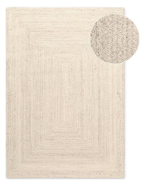 Krémovobiely obojstranný/ručne tkaný jutový koberec 80x150 cm Juno – Hanse Home