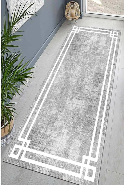 Sivý prateľný behúň 60x200 cm Mano – Vitaus
