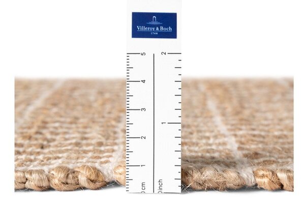 Obojstranný/ručne tkaný behúň s prímesou juty v prírodnej farbe 80x200 cm Birka – Villeroy&Boch