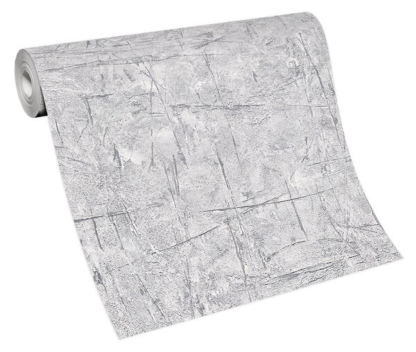 DIMEX | Vliesová tapeta na stenu WPE-901727 | 0,53 x 10,05 m | šedá, metalická