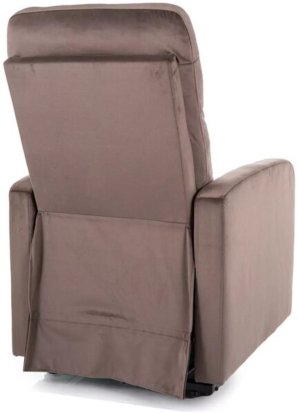 OTUS VELVET cappuccino relaxačné polohovacie kreslo