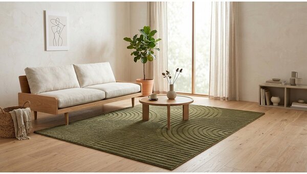 Tmavozelený koberec 120x170 cm Whirl – ESTE