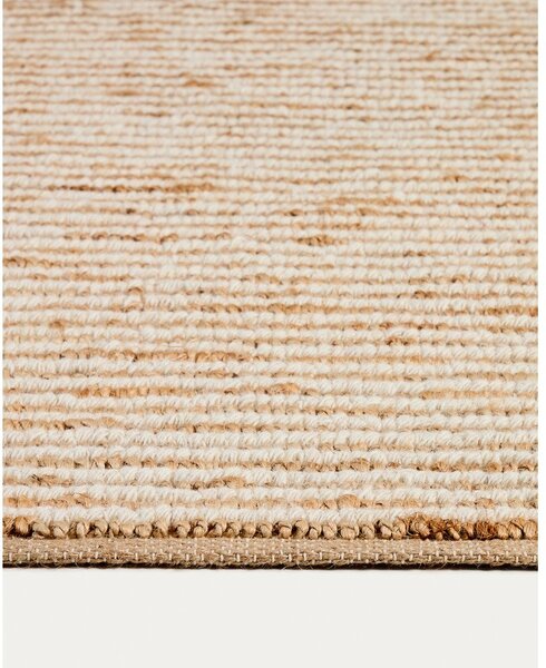 Ručne tkaný jutový koberec v prírodnej farbe 160x230 cm Derule – Kave Home