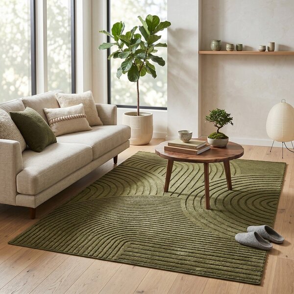 Tmavozelený koberec 120x170 cm Whirl – ESTE