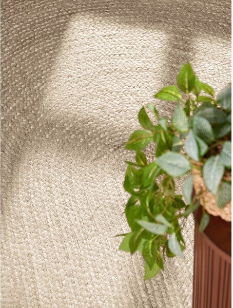 Krémovobiely obojstranný/ručne tkaný jutový koberec 160x230 cm Braided – Hanse Home