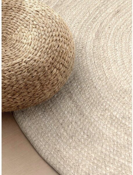 Krémovobiely obojstranný/ručne tkaný jutový koberec 160x230 cm Braided – Hanse Home
