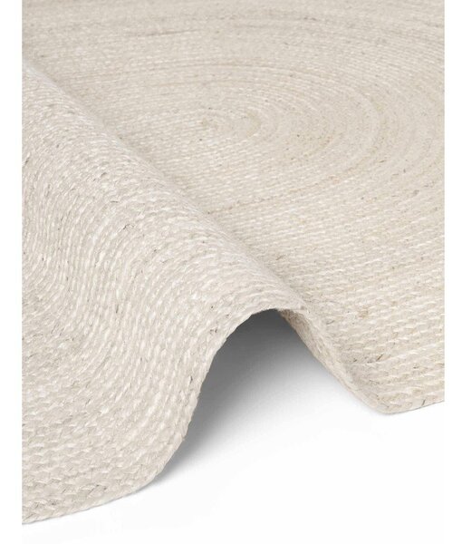 Krémovobiely obojstranný/ručne tkaný jutový koberec 160x230 cm Braided – Hanse Home
